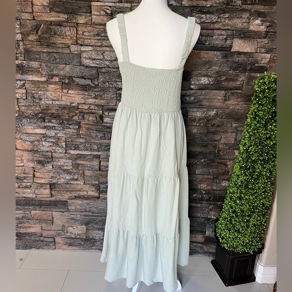 Sweet Wanderer White Smocked Tiered Sundress - Picture 3 of 11